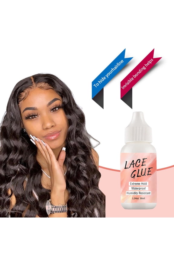 Hair Extension Adhesive Three-Piece Set - Strong Hold Wig Glue, Invisible Lace Front, Skin-Safe for Natural Looking Hairlines