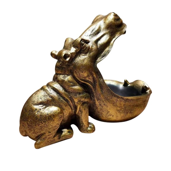 BAOPAI Handcrafted Resin Crocodiles Figurine Decorative Ornament Unique Gift for Home Office Living Room Cabinet Display Eco-Friendly