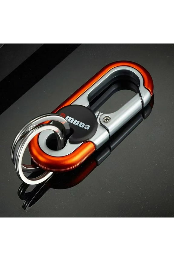 Heavy Duty Car Key Chain Organizer Sturdy Alloy Stainless Steel Waist Hanging Key Ring with Secure Snap Closure