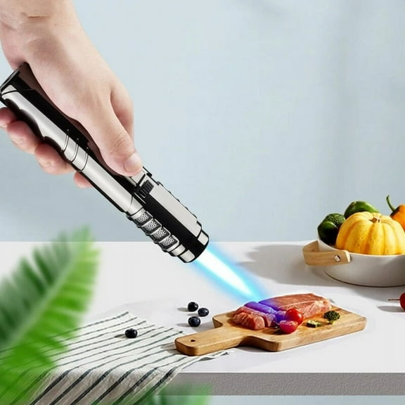 BAOPAI High Performance Butane Torch Lighter with Large 1800°C High Temperature Flame for Welding Soldering Camping Barbecue and Outdoor Fire Starting Tool