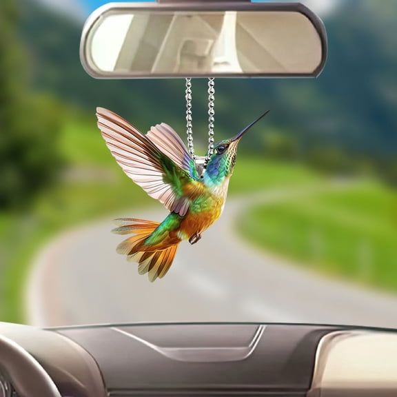 BAOPAI Hummingbird Window Pendant for Car - Enhances Interior Aesthetics Personalized Auto Decor to Reduce Driving Fatigue and Create Cozy Atmosphere