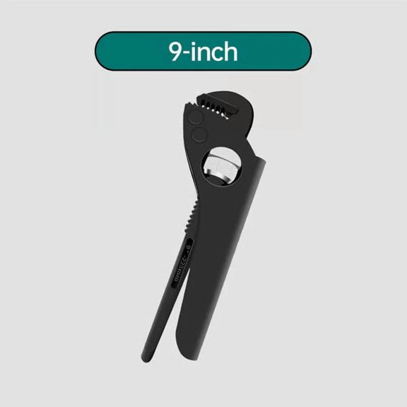 BAOPAI Industrial Adjustable Pipe Wrench Multi-Functional Tool for Plumbing Car Repair and Household Maintenance with Comfort Grip in 7 9 10.5 12 Inch Sizes