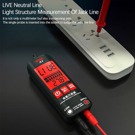 BAOPAI Intelligent Digital Multimeter Fully Automatic with Anti-Burn Protection Non-Contact Voltage Detection for Electricians and Home Use