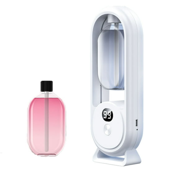 BAOPAI Intelligent Wireless Aromatherapy Diffuser Automated Home Hotel Toilet Air Freshener with 360° Vertical Spray and 50m² Coverage 5 Gear Adjustment 50ml Perfume