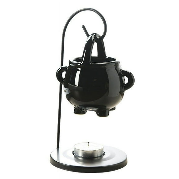 BAOPAI Large Capacity Ceramic Hanging Cauldron Aroma Lamp for Scented Oil and Wax Melts with Tea Light Heater Home Decor Gift Idea