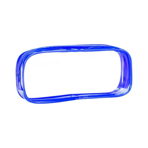 BAOPAI Large Capacity Clear Vinyl Zipper Pouch Organizer for Pens Pencils Makeup Cosmetics Travel Accessories and Electronic Devices Storage