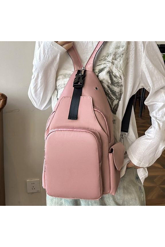 Large Capacity Multifunctional Fashion Versatile Leisure Chest Shoulder Bag for Outdoor Sports Travel and Daily Use with Three Way Carry Options