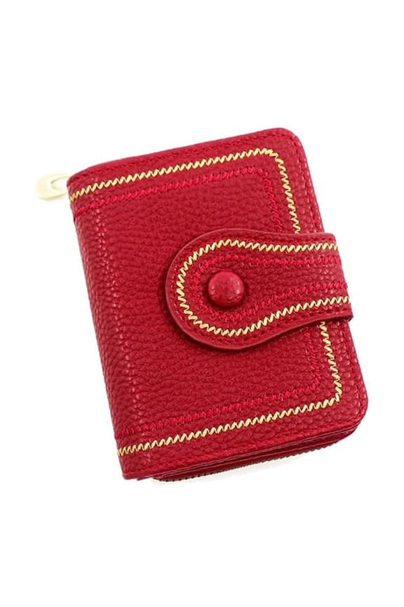 Large Capacity Women's Bifold Wallet Organizer with 17 Carsd Slots Photo Window Bill Compartment and Coin Pouch Compact and Portable for Everyday Use