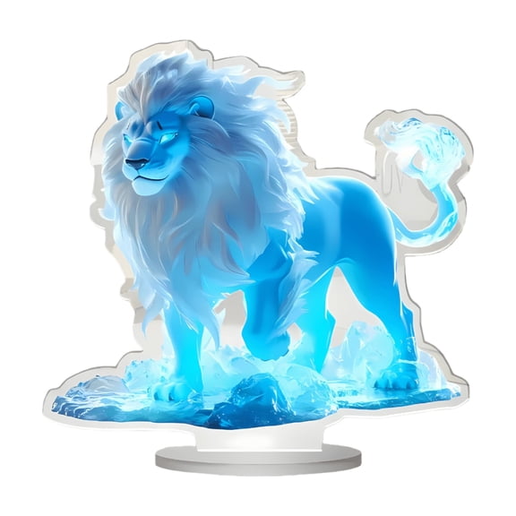 BAOPAI Lion Acrylic Decoration for Desktop and Home with Romantic Theme Perfect for Valentine's Day Gift
