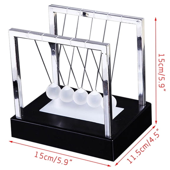 BAOPAI Luminous Balance Ball Pendulum Home Office Desk Ornament Demonstrating Laws of Physics with LED Light and Energy Motion Display