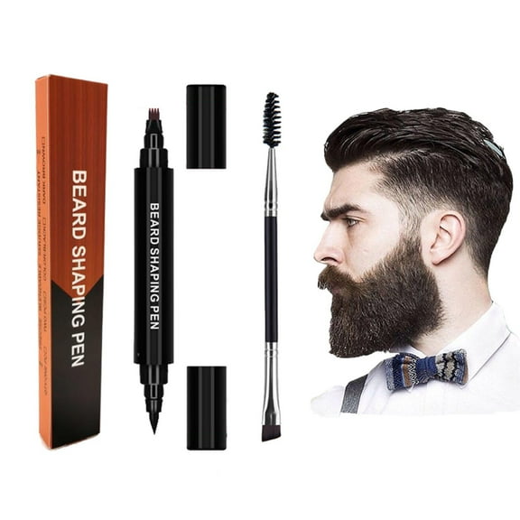 BAOPAI Men's Moustache Pen for Beard Contouring and Natural Look Sweat Proof Design for Enhanced Confidence on Valentine's Day