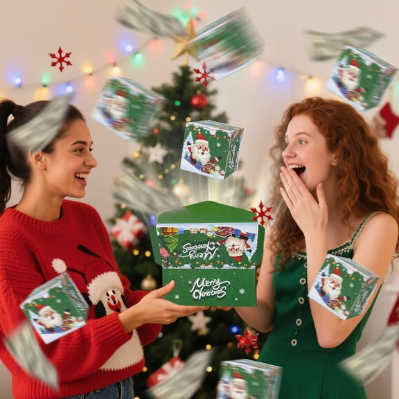 BAOPAI Merry Surprise Gift Box Bouncing Romantic Present High Quality Cardboard For Proposals Birthday Celebrations Special Occasions Creating Unforgettable Memories
