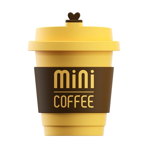 BAOPAI Mini Coffee Cup Car Vent Clip Air Freshener Aroma Diffuser With Two Lasting Coffee Fragrance Capsules For Interior Decor And Relaxation