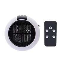 BAOPAI Mini Heater Small Household Desktop Portable Heater Wall Mounted Circular Heating Fan