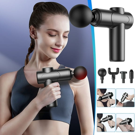 BAOPAI Mini Massage Gun for Deep Tissue Muscle Relaxation Portable Percussion Massager with Attachments for Back Neck Shoulder Pain Relief