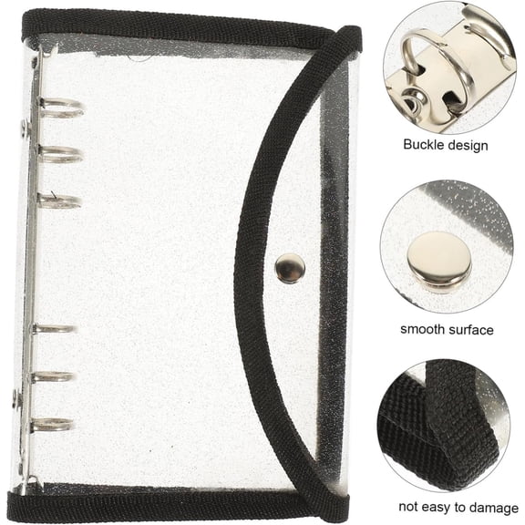 BAOPAI Multi-Functional Loose-Leaf Binder with Durable PVC Cover and Sturdy Steel Frame for Travel Business Organizer and Personal Planner