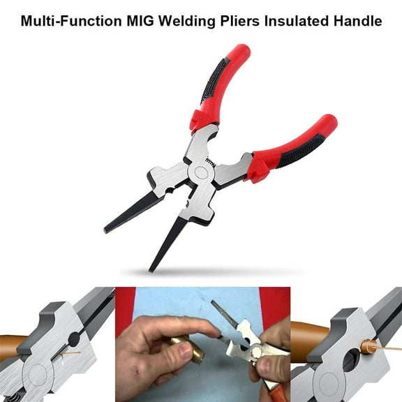 BAOPAI Multi Purpose MIG Welding Pliers High Carbon Steel Insulated Anti Slip Handle for Efficient Welding Tools