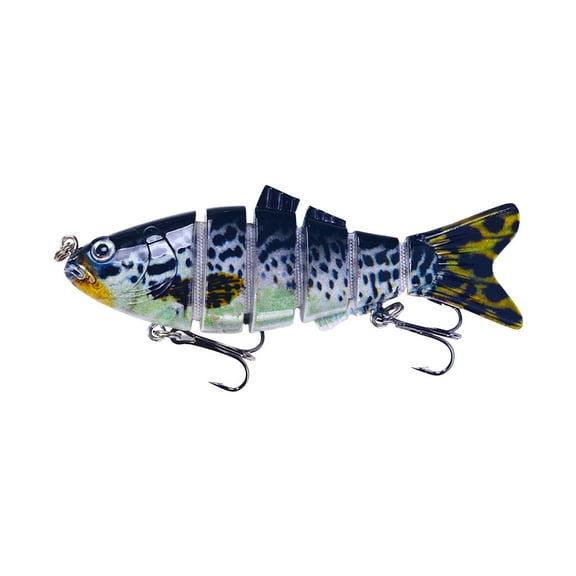 BAOPAI Multi-Stage Realistic Sinking Swimbait with Hardened Fibers Lifelike Patterns and Built-in Sound for Crappie Catfish and Bass