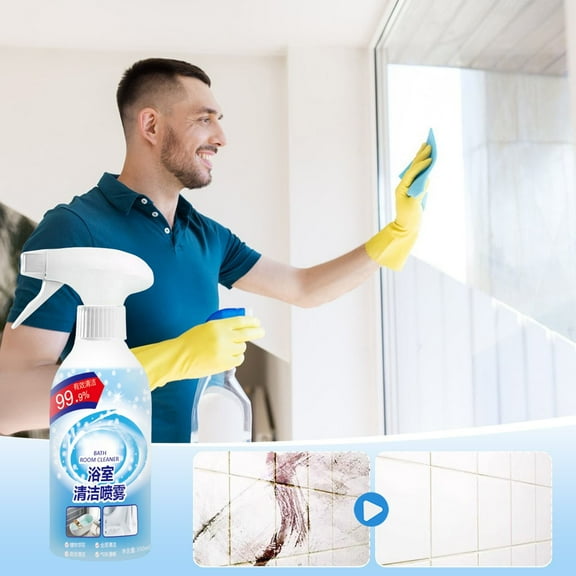 BAOPAI Multifunctional Bathroom and Toilet Cleaner Spray - Powerful Limescale Remover Eliminates Harmful Bacteria with Double Spray Modes for Effective Cleaning and Fresh Fragrance