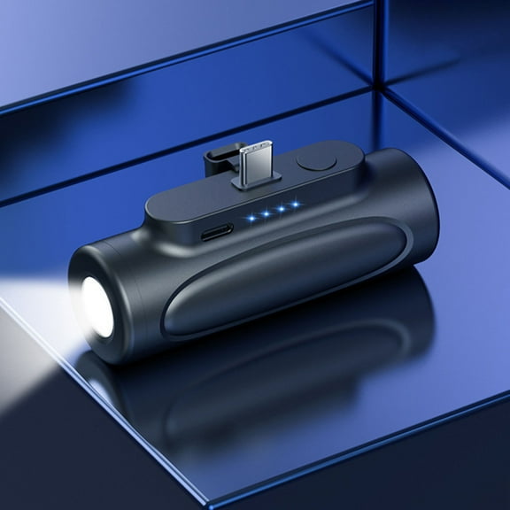 BAOPAI Multifunctional Power Bank with Flashlight 5000mAh USB-C Rechargeable for Outdoor Camping Emergency Work Light with Long Range Illumination