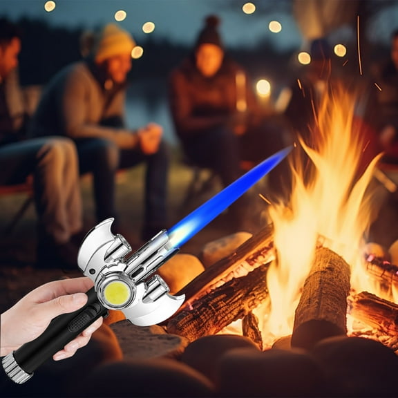 BAOPAI Multifunctional Torch Lighter with High Temperature Flame Windproof Design COB Lighting for Outdoor Cooking Camping and BBQ Igniter