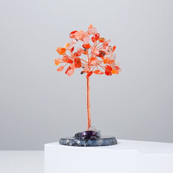 BAOPAI Natural Crystal Bonsai Tree for Positive Energy Feng Shui and Chakra Healing Suitable Gift for Mother's Day Office Desk Decor Meditation Spiritual Decor