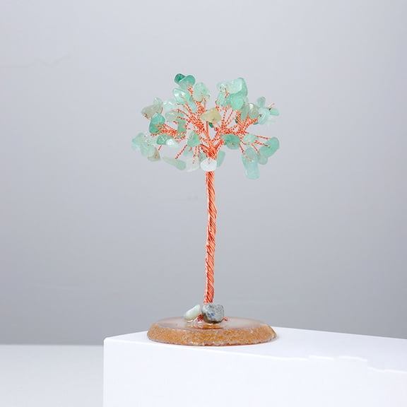 BAOPAI Natural Crystal Bonsai Tree for Positive Energy Feng Shui and Chakra Healing Suitable Gift for Mother's Day Office Desk Decor Meditation Spiritual Decor