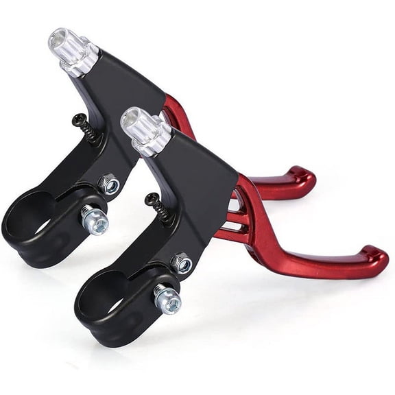 BAOPAI Pair of Universal Full Aluminum Alloy Bicycle Brake Levers for Mountain BMX Cycling with 22mm Handlebar Fit and Sensitive Braking