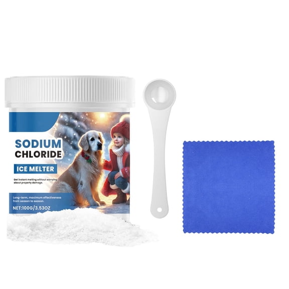 BAOPAI Pets-Friendly Ice Melter Safe for Petss Efficient Snow Removal Gentle on Surfaces Easy Cleanup Clump-Free Winter Driveway Sidewalk Yard Deicing Solution