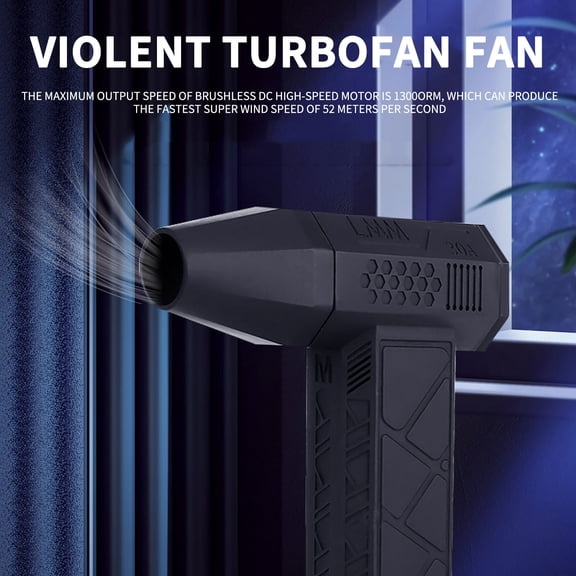 BAOPAI Portable Blower Turbocharged Industrial Strength Handheld Desktop Use 3000mAh Battery Operated Duster Car Cleaning Home Workshop