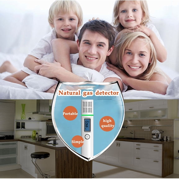 BAOPAI Portable Combustible Gas Detector for Home Use with High Sensitivity and Stable Performance for Kitchen Natural Gas Safety