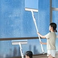 thumbnail image 1 of BAOPAI Professional Glass Cleaner Tool with Spray and Wipe Features Double-Sided Scraper Extendable Pole for Easy High and Low Reach Good for Windows Mirrors and Shower Doors, 1 of 9
