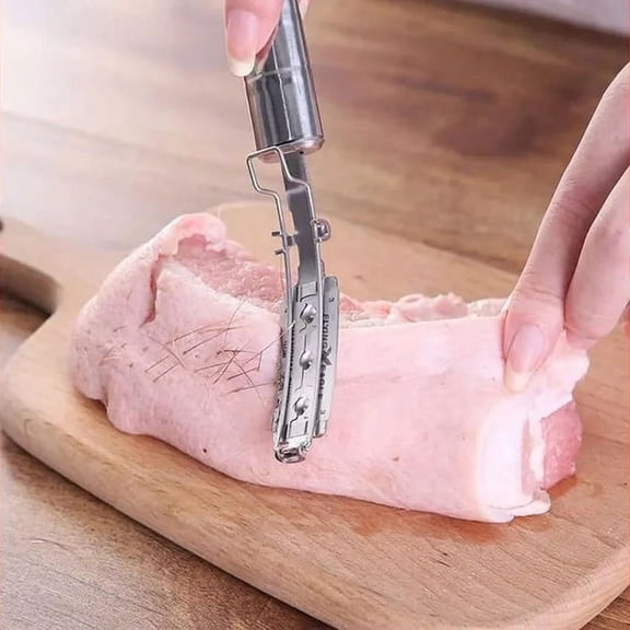 BAOPAI Professional Stainless Steel Livestock Hair Removal Tool - Efficient Ergonomic Design for Farm Use Reduces Prep Time by 50% Multi-Purpose for Pigs Cows and Sheep