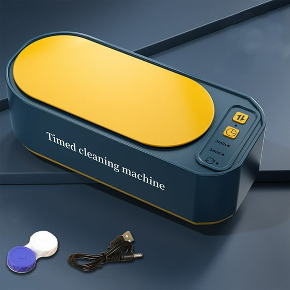 BAOPAI Professional Ultrasonic Jewelry Cleaner with 3-Speed Frequency Switching and Timer 535ML Portable Household Cleaning Machine for Glasses Rings Watches and Dentures