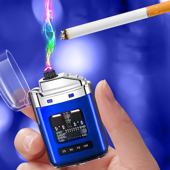 BAOPAI Rechargeable Plasma Windproof Lighter USB Charging Electronic Igniter for Outdoor Camping Hiking Barbecue and Indoor Use with Transparent Technology Design