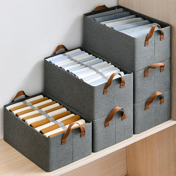BAOPAI Shelf Storage Box Fabric Cabinet Organizer With Handles Storage Basket For Home And Office