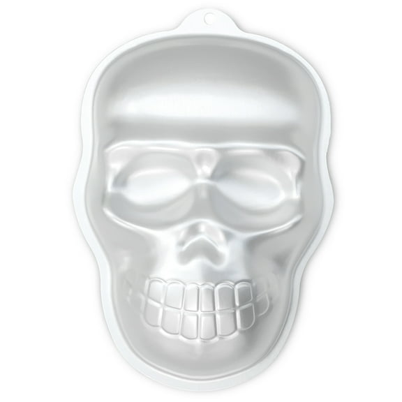 BAOPAI Skull Cake Pan with Non-Stick Coating for Easy Release DIY Baking Mold Metal Construction for Perfect Shaped Cakes