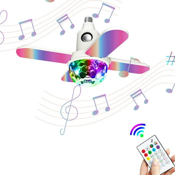 BAOPAI Smart LED Ceiling Light with Built-in Bluetooth Speaker RGBW Color Changing Music Playback Smartphone and Remote Control for Home Restaurant Hotel