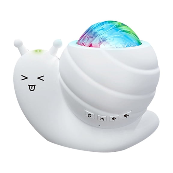 BAOPAI Snail Nebula Sky Projection Lamp with Bluetooth Speaker Versatile Lighting Modes and Wireless Control for Bedroom Sleep Ambiance