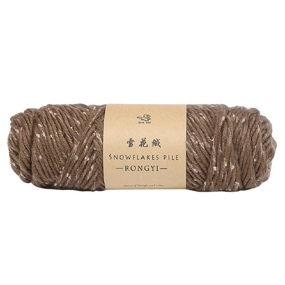 BAOPAI Snowflake Crochet Yarn for DIY Scarf and Sweater Knitting Thick Soft Warm Wool Blend for Baby and Adult Handmade Projects