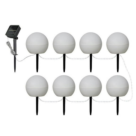 BAOPAI Solar Powered LED Garden Lights Outdoor Automatic with Light Sensor IP65 Waterproof Energy Saving for Lawn Yard Patio Decoration Stake and Hang Design