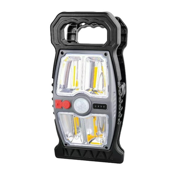 BAOPAI Solar Powered Outdoor Motion Sensor Wall Light with Clip for Camping Human Body Sensing Automatic Bright LED Security Lighting