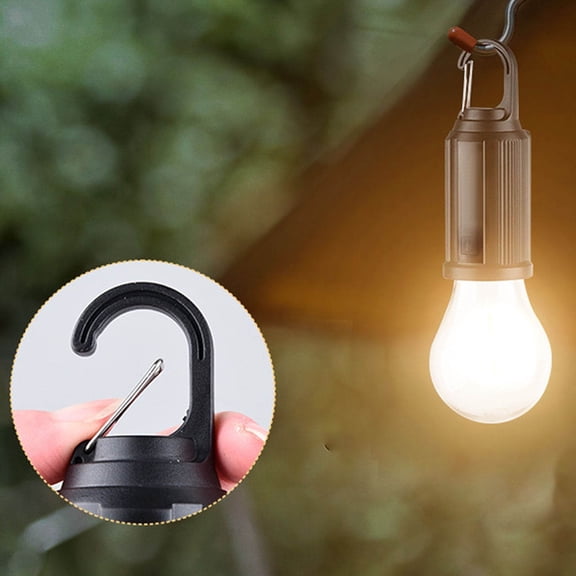 BAOPAI Solar Powered Rechargeable LED Camping Light Bulb with Warm White Light IPX4 Waterproof for Outdoor Activities Camping Hiking and Home Ambient Lighting Portable and Handheld Design