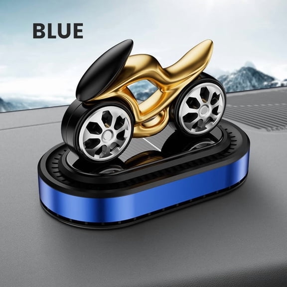 BAOPAI Solar-Powered Rotating Motorcycle Cars Air Freshener with Natural Plants-Based Scents for Even Air Purification and Long-Lastings Freshness