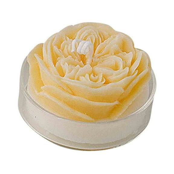 BAOPAI Soy Wax Candle Rose Shaped with Heart Design Valentine's Day Gift for Wife Clean Burning Long Lasting Fragrance Home Decor