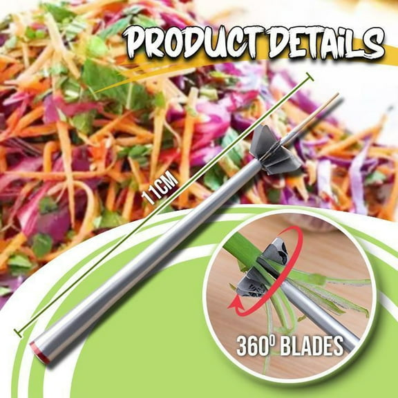 BAOPAI Stainless Steel Vegetable Cutter For Efficient Slicing Of Onions Scallions And Other Vegetables Kitchen Tool For Food Preparation
