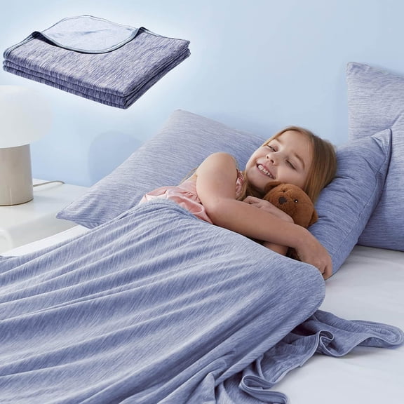 BAOPAI Summer Ice Silk Cooling Blanket for Adults and ChildrenBreathable Soft Lightweight39x59 InchesMachine WashableAll Season Use