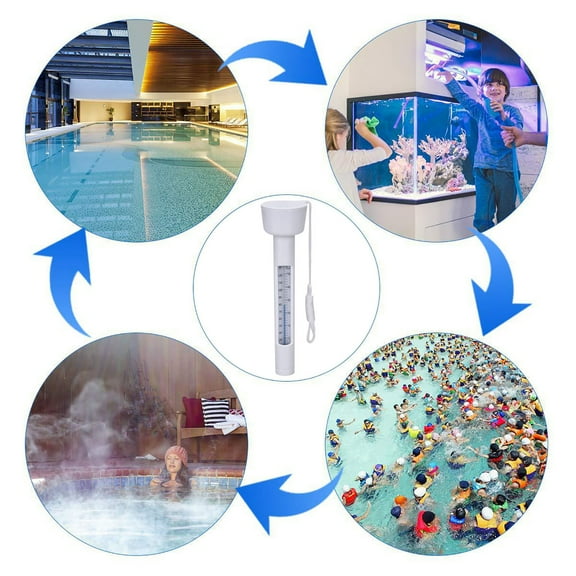 BAOPAI Swimming Pool Bathtub Floating Thermometer Clear Temperature Display Environmentally Friendly Plastic High Toughness Scratch Resistant
