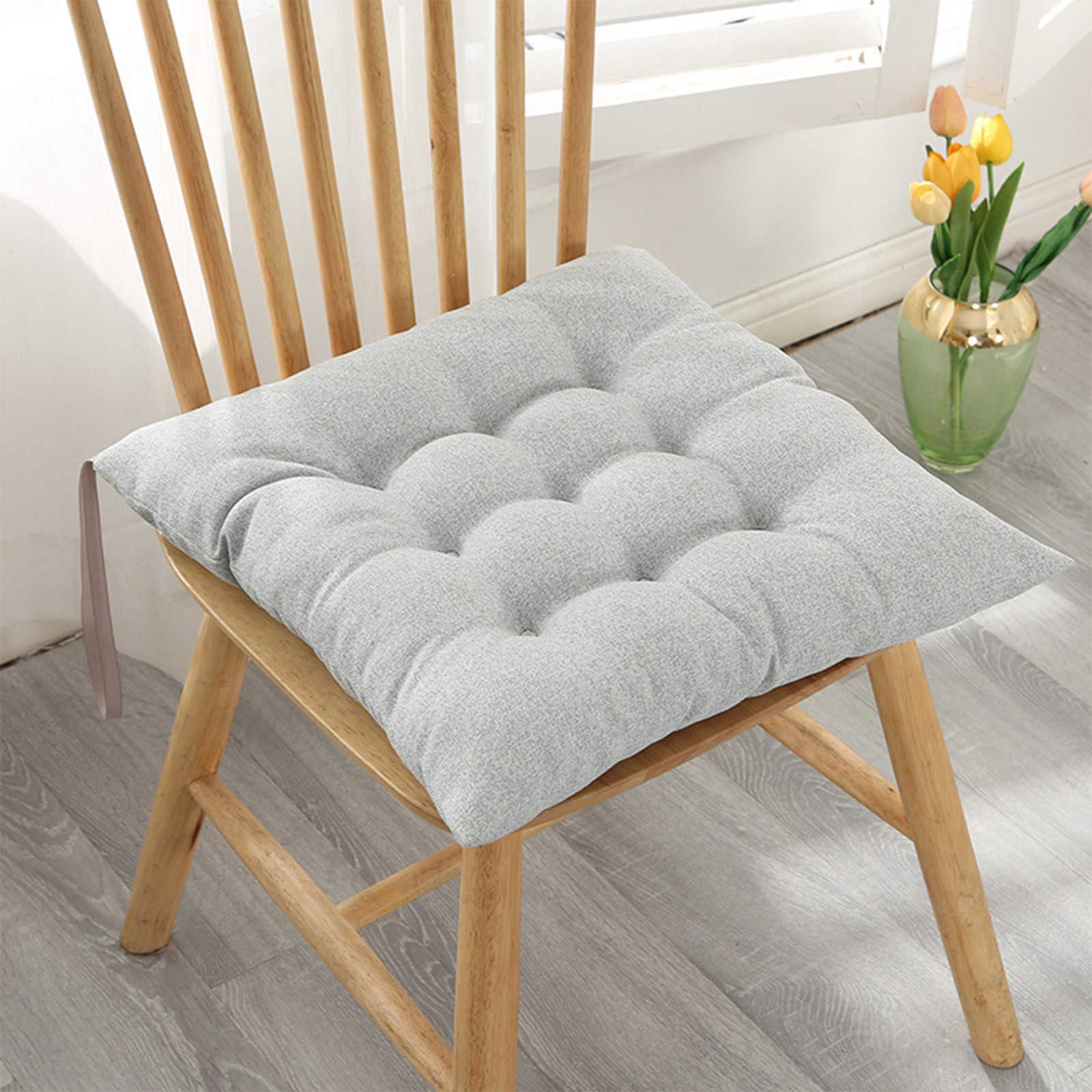 BAOPAI Thickened Floor Cushion Chair with Foam Padding for Home Office ...
