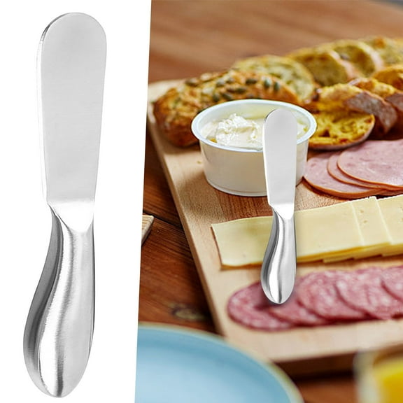 BAOPAI Titanium Plated Stainless Steel Cheese Knife Multifunctional Baking Tool with Comfortable Handle for Spreading Cutting and Scraping